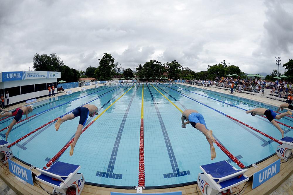 O Centro Aquático de Pentatlo Moderno será palco da competição de natação do Pentatlo Moderno / Foto: Alexandre Loureiro/Getty Images